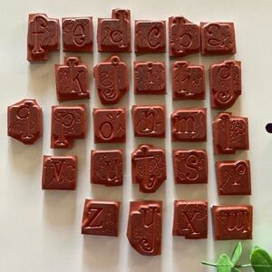 Alphabet Cling Mounted Rubber Stamps